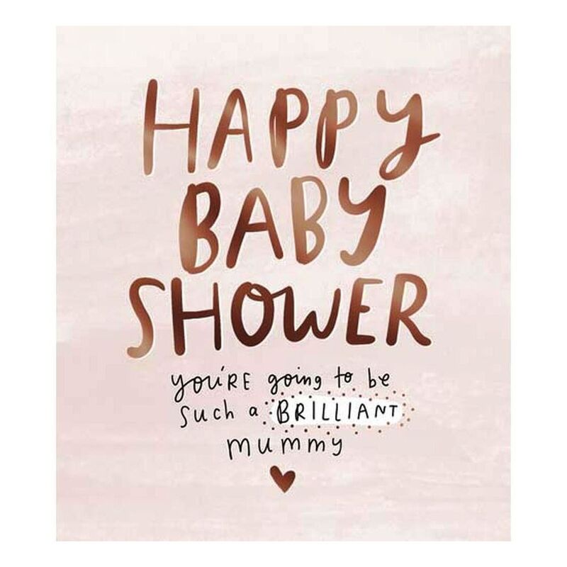 The Happy News Happy Baby Shower Brilliant Mummy Greeting Card (160 x 176mm)