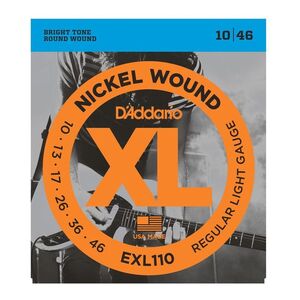 D'Addario EXL110 Electric Guitar Strings - Nickel Wound (10-46 Gauge)