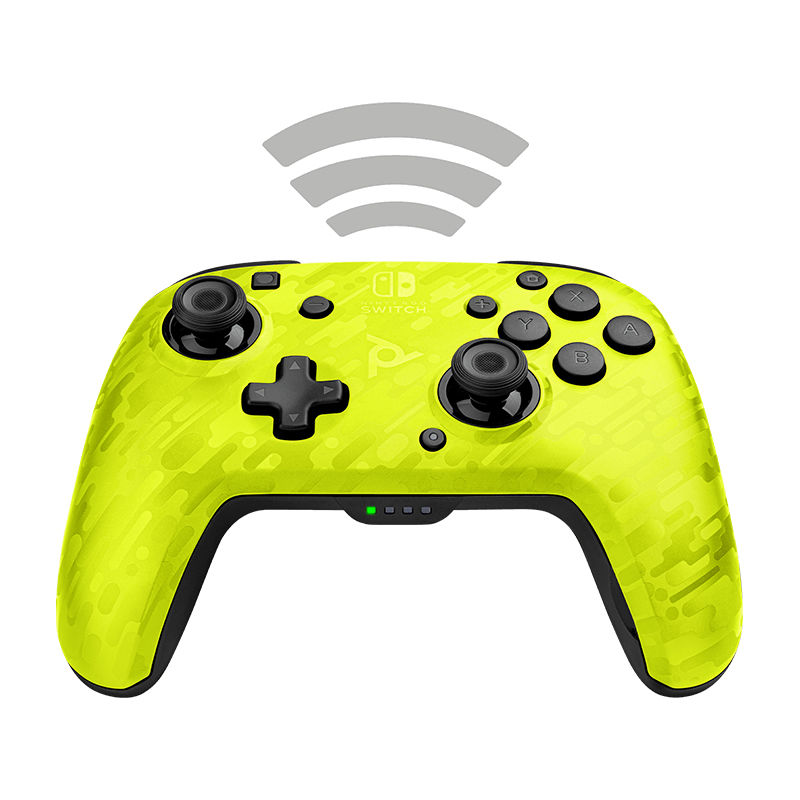 PDP Faceoff Camo Yellow Wireless Controller for Nintendo Switch