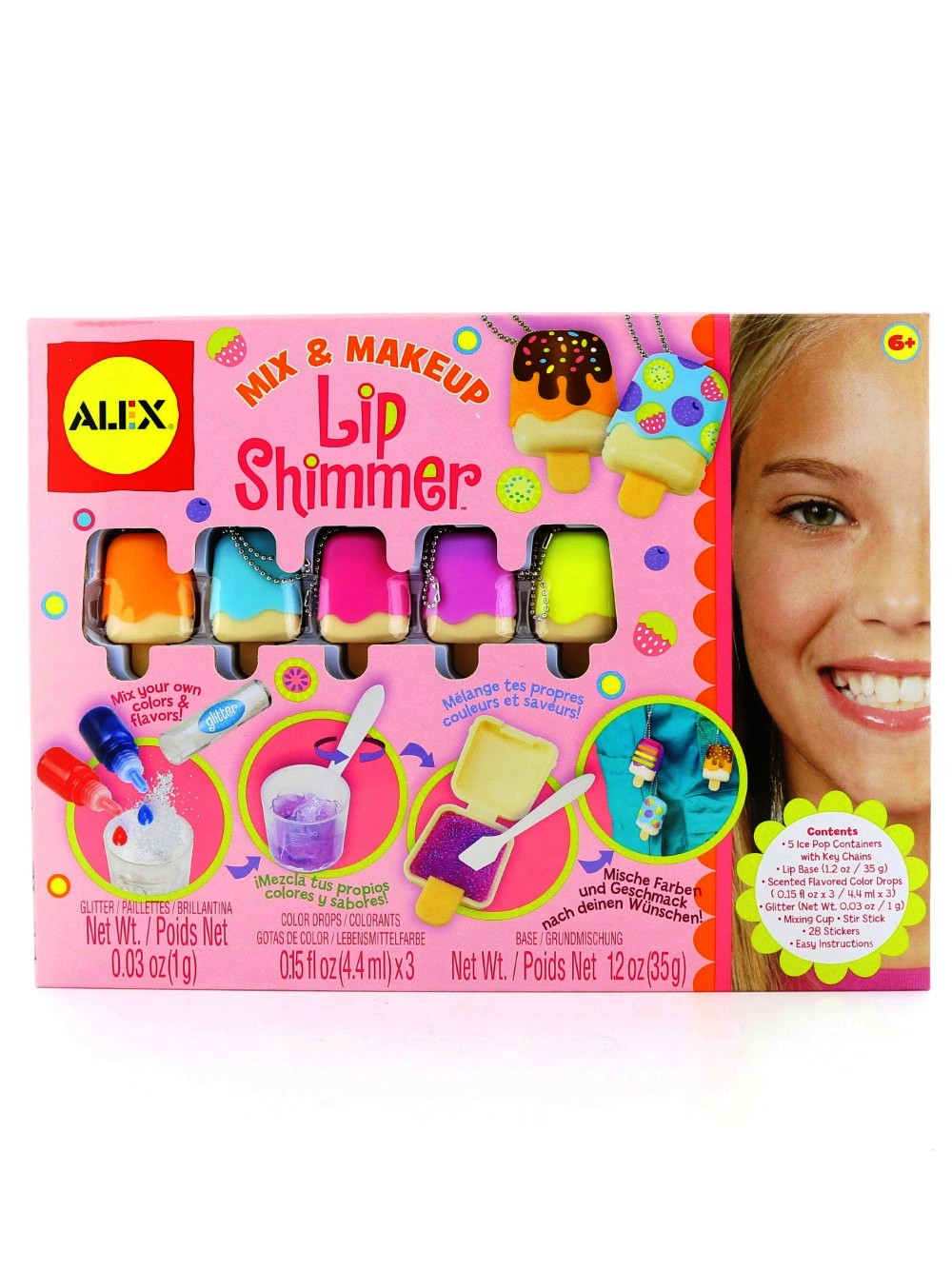 Alex Brands Toys Spa Fun Mix & Make Up Lip Shimmer