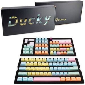 Ducky PBT Doubleshot Cotton Candy 108-Keycap Set US