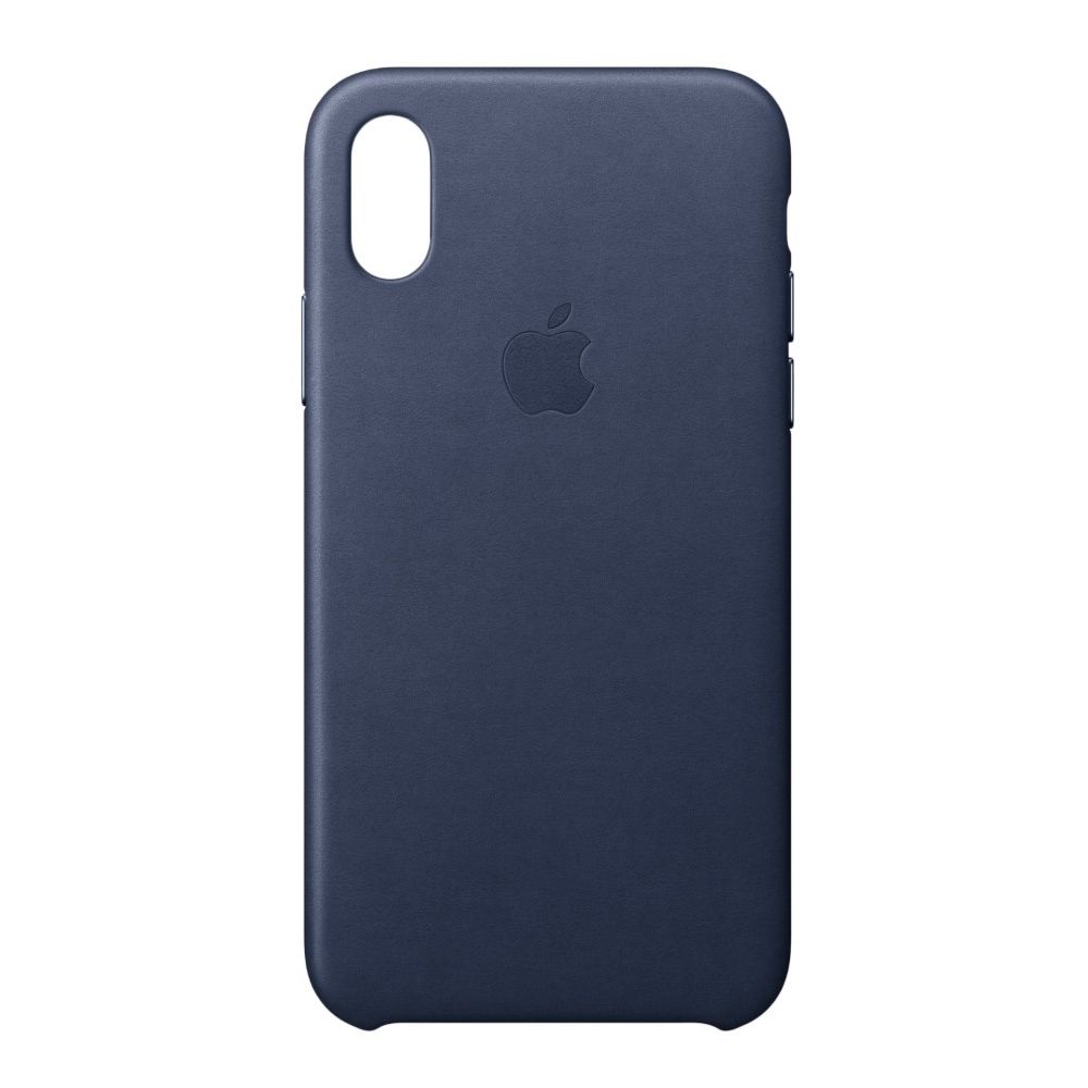 Apple Leather Case Midnight Blue for iPhone X