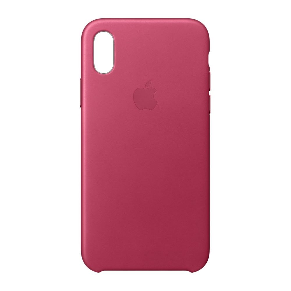 Apple Leather Case Pink Fuchsia for iPhone X