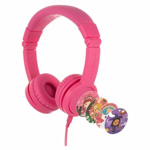 Buddyphones Explore Plus Foldable Headphone with Mic Rose Pink