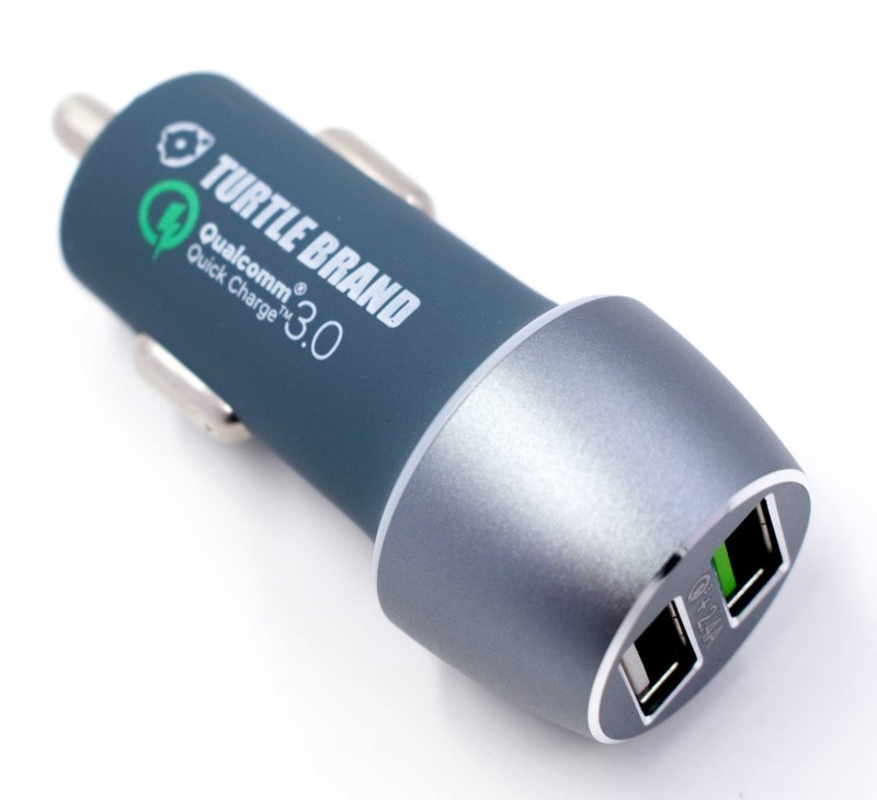 Turtle Brand Dual Port QC3.0 with Type-C Cable Car Charger