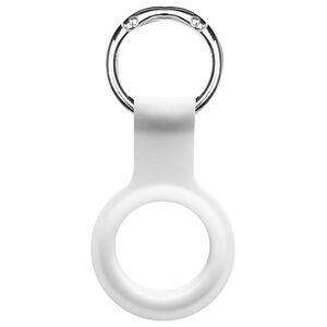 Devia Airtag Silicone Key Ring White