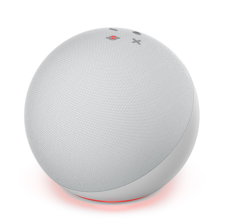 Amazon Echo (4th Gen) Smart Speaker with Alexa -Glacier White