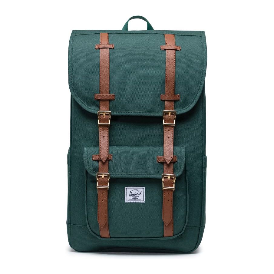 Shop for Herschel Little America Backpack - Trekking Green | Virgin ...