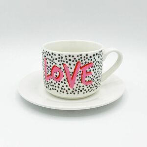 Art Wow Love Polka Dot Cup & Saucer 170 ml