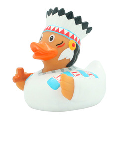 Lilalu Native American Chief Rubber Duck