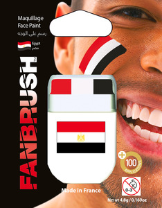 Fanbrush Egypt Flag Face Paint