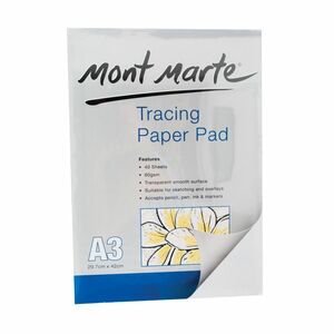 Mont Marte Tracing Paper A3 60Gsm 40 Sheets