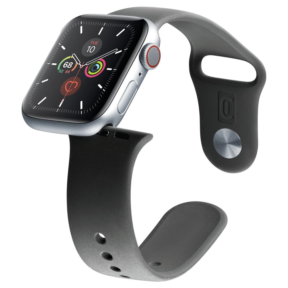 Cellularline Urban Band for Apple Watch 42/44mm Black (Compatible with Apple Watch 42/44/45mm)