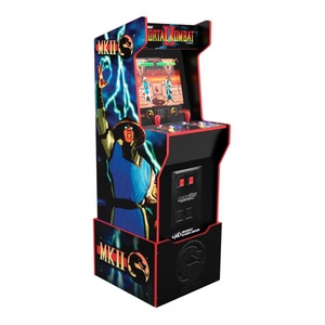 Arcade 1UP Midway Legacy Edition Mortal Kombat Themed Arcade Machine with Light-Up Marquee & Riser 57.8-inch