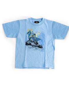 Batman Two Gotham Gargoyles Carolina Blue Toddler T-Shirt