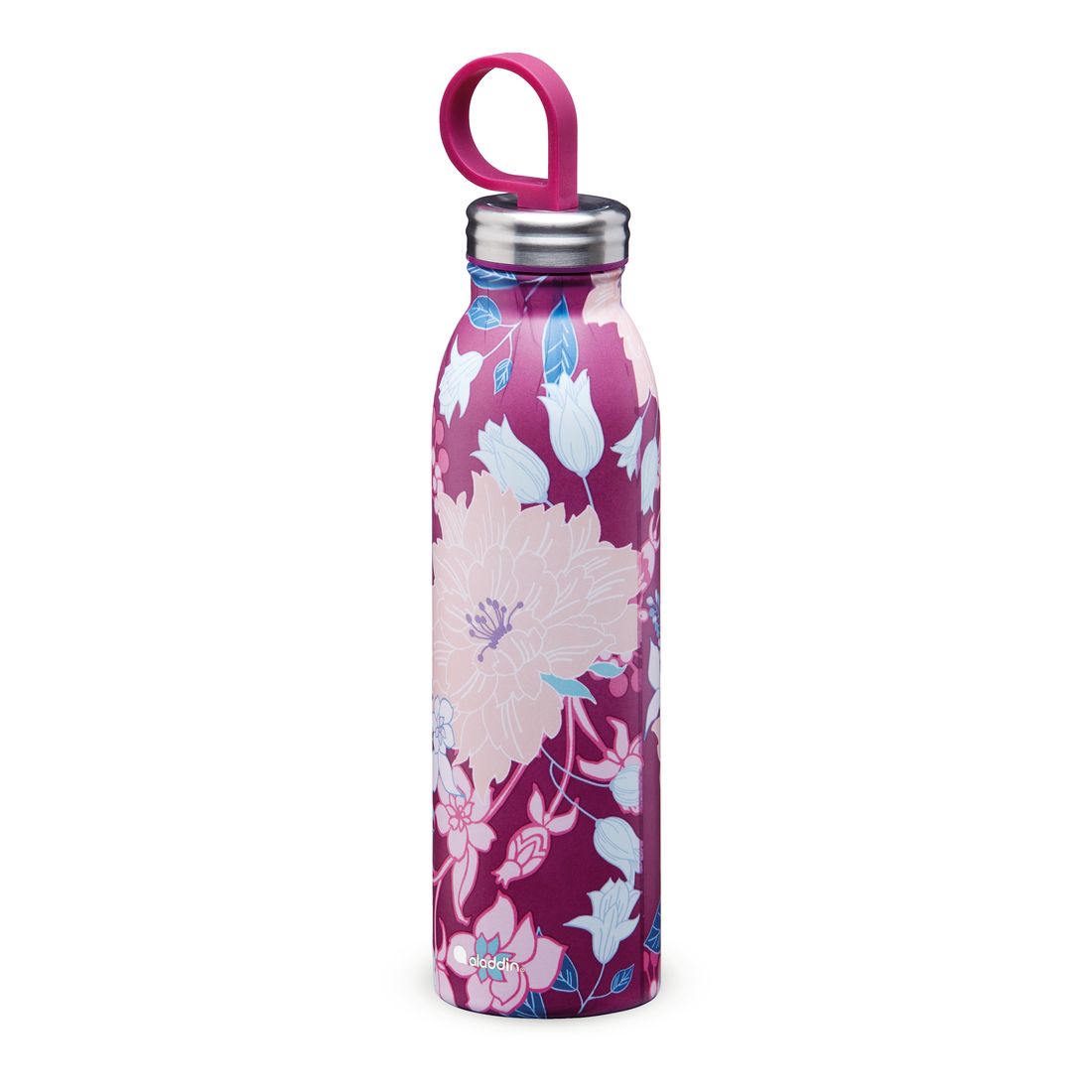 Aladdin Natio Chilled Thermavac Stainless Steel Water Bottle 550ml Dahlia Berry