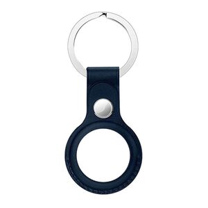 HYPHEN Leather Key Ring Blue for Airtag