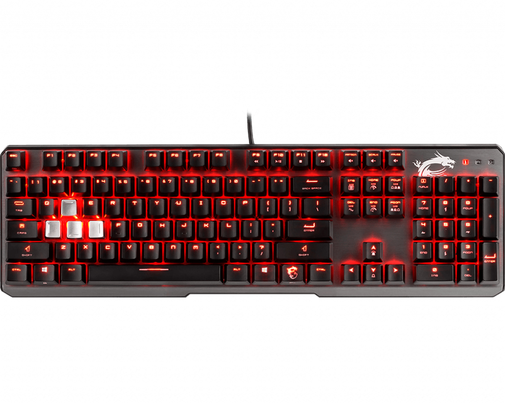 MSI Vigor GK60 Gaming Keyboard Red