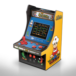 My Arcade Retro Burgertime Micro Player Yellow/Black 6.75-Inch Mini Retro Arcade Machine Cabinet