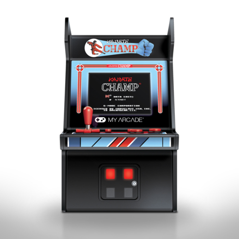 My Arcade Retro Karate Champ Micro Player Blue/Black 6.75-Inch Mini Retro Arcade Machine Cabinet