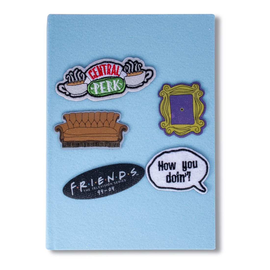 Blue Sky Studios Friends Velcro Notebook With Patches
