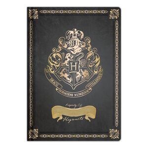 Blue Sky Studios Harry Potter A5 Casebound Notebook Crest Black