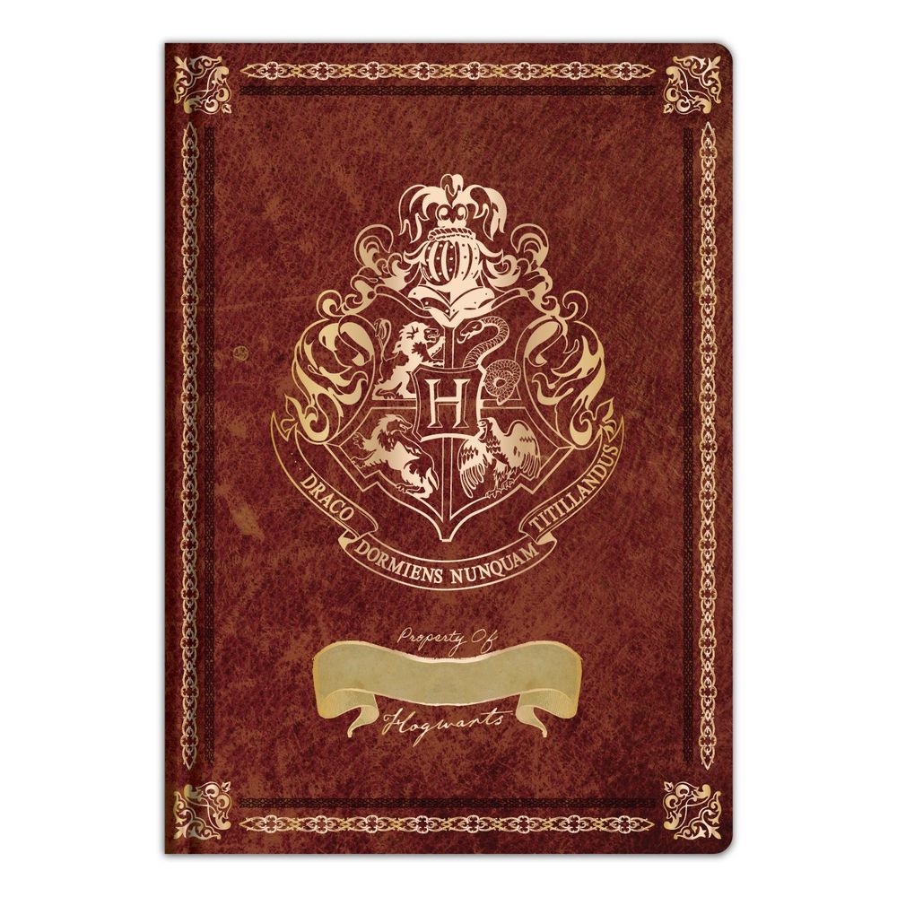 Blue Sky Studios Harry Potter A5 Casebound Notebook Crest Burgundy