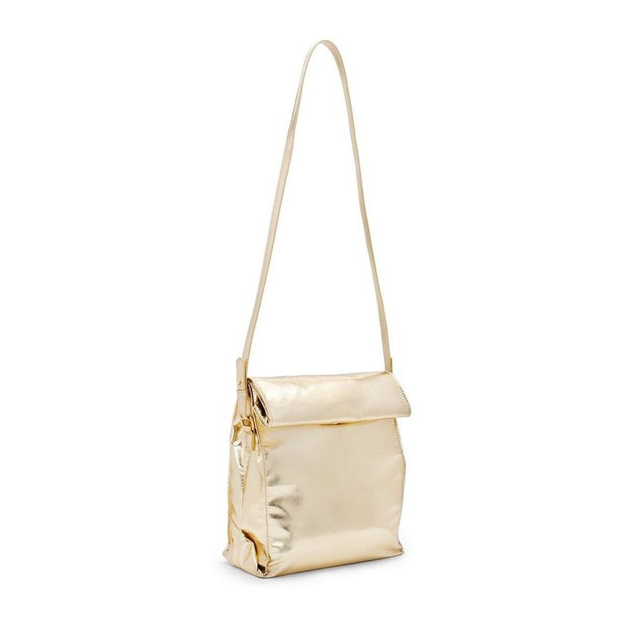Ban.do What's for Lunch? Metallic Gold Crossbody Lunch Bag