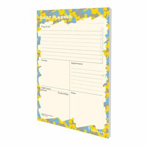 Collins Edge Camo A5 Daily Planner Pad Yellow