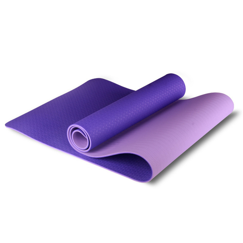 Just Nature Double Layer Yoga Mat Purple Pink 6mm Thick (183 x 61 cm)