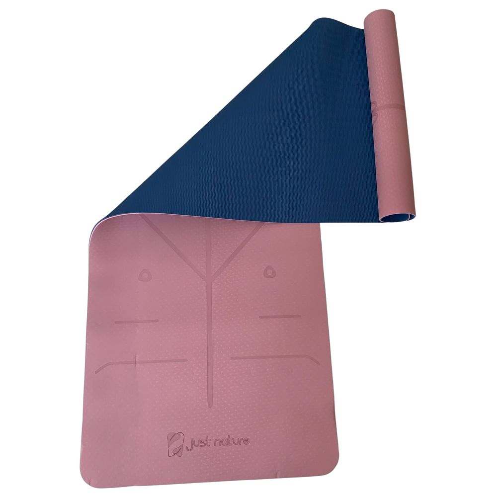 Just Nature Double Layer Yoga Mat - Pink/Blue