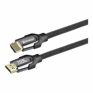 Xpower HD10 10K Zinc Alloy High Speed HDMI Cable 2M Black