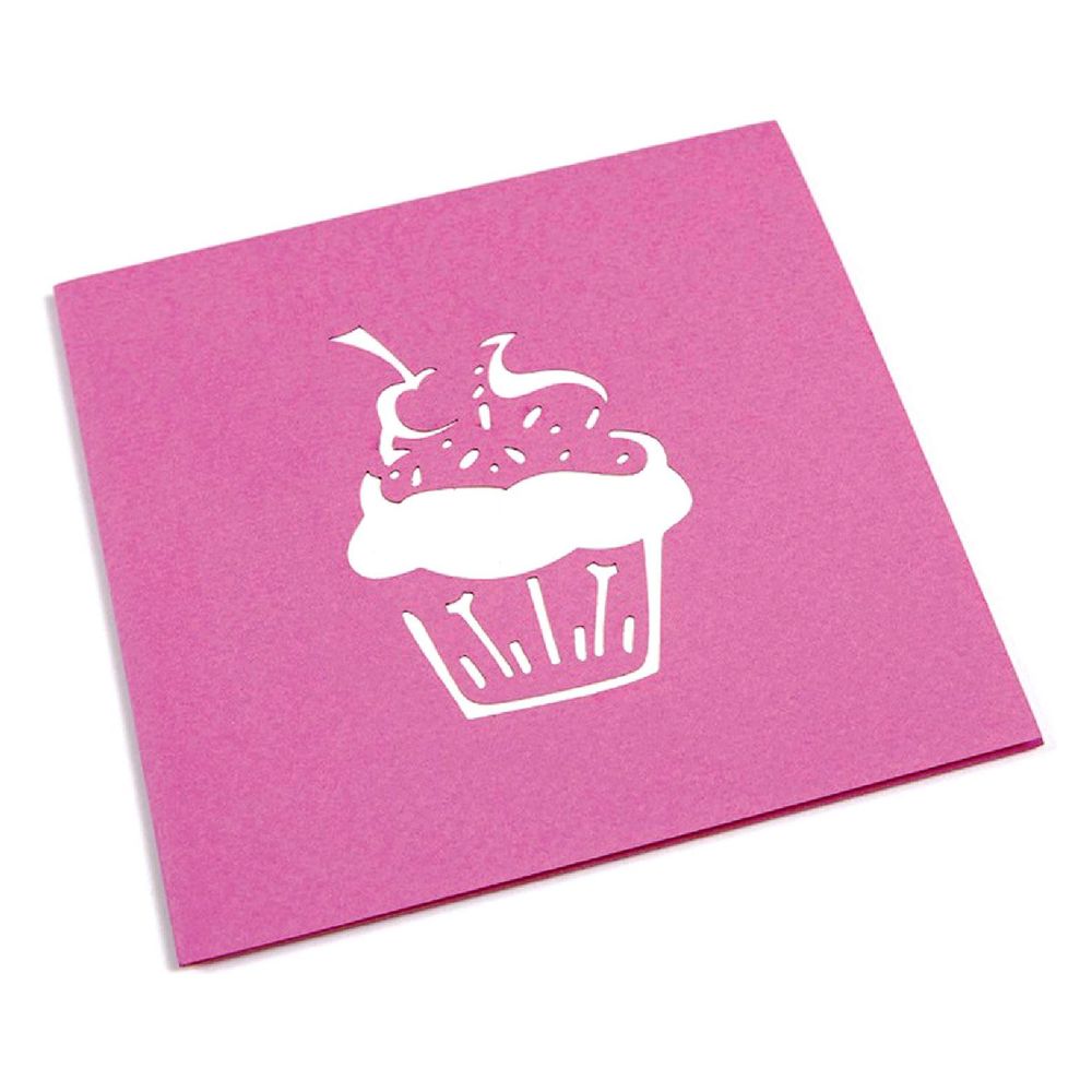 Abra Cards Cupcake Pink Greeting Card