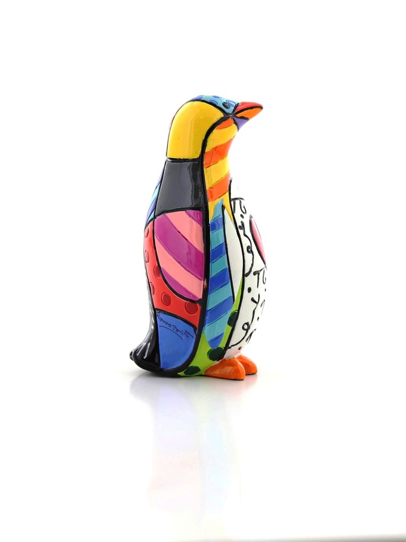 Romero Britto Mini Ornament Figurine Penguin