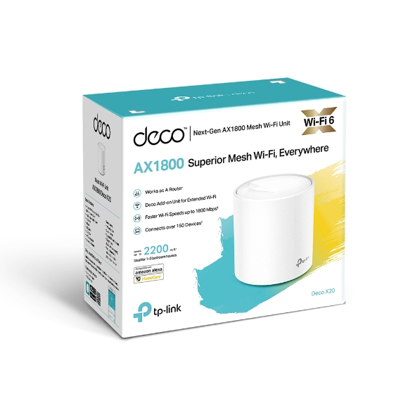 TP-Link Deco X20 AX1800 Whole Home Mesh Wi-Fi 6 Router