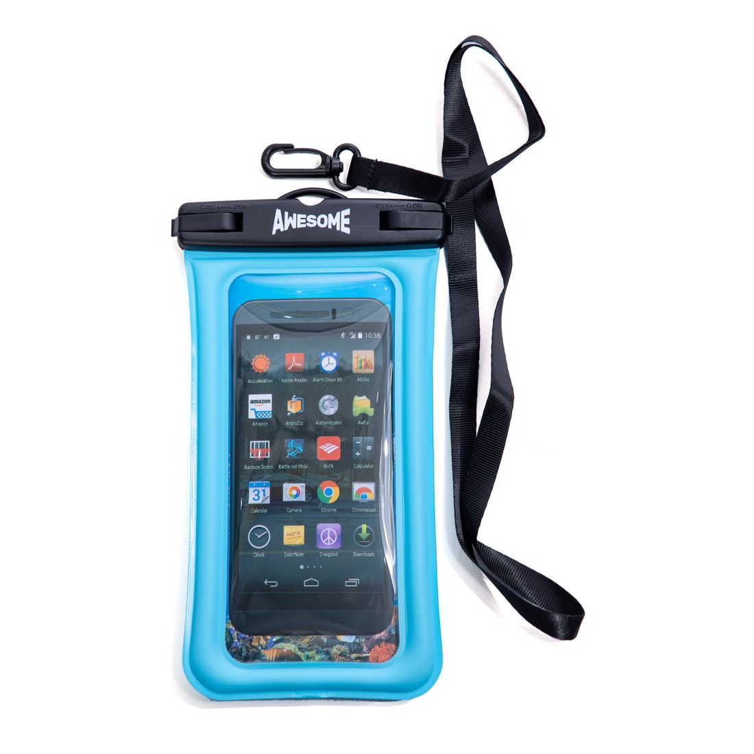 Awesome Waterproof Phone Bag Floating Blue