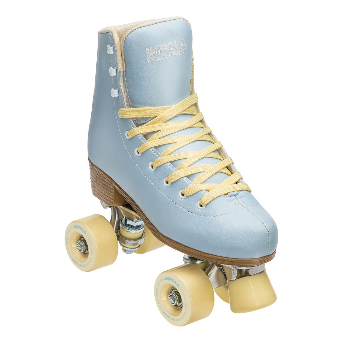 Impala Sky Blue/Yellow Quad Skates (Size 7 US)