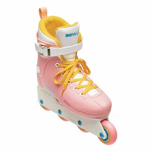 Impala Lightspeed Pink/Yellow Inline Skates (Size 6 US)