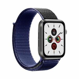 Puro Nylon Wristband for Apple Watch 42-44mm Space Blue (Compatible with Apple Watch 42/44/45mm)