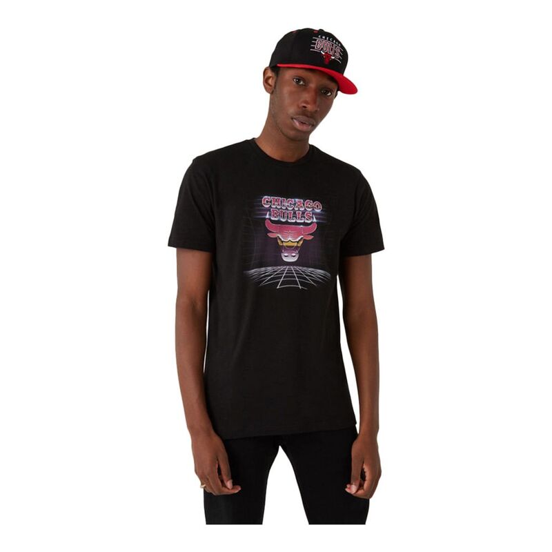 New Era NBA Futuristic Graphic Tee Men's T-Shirt Black