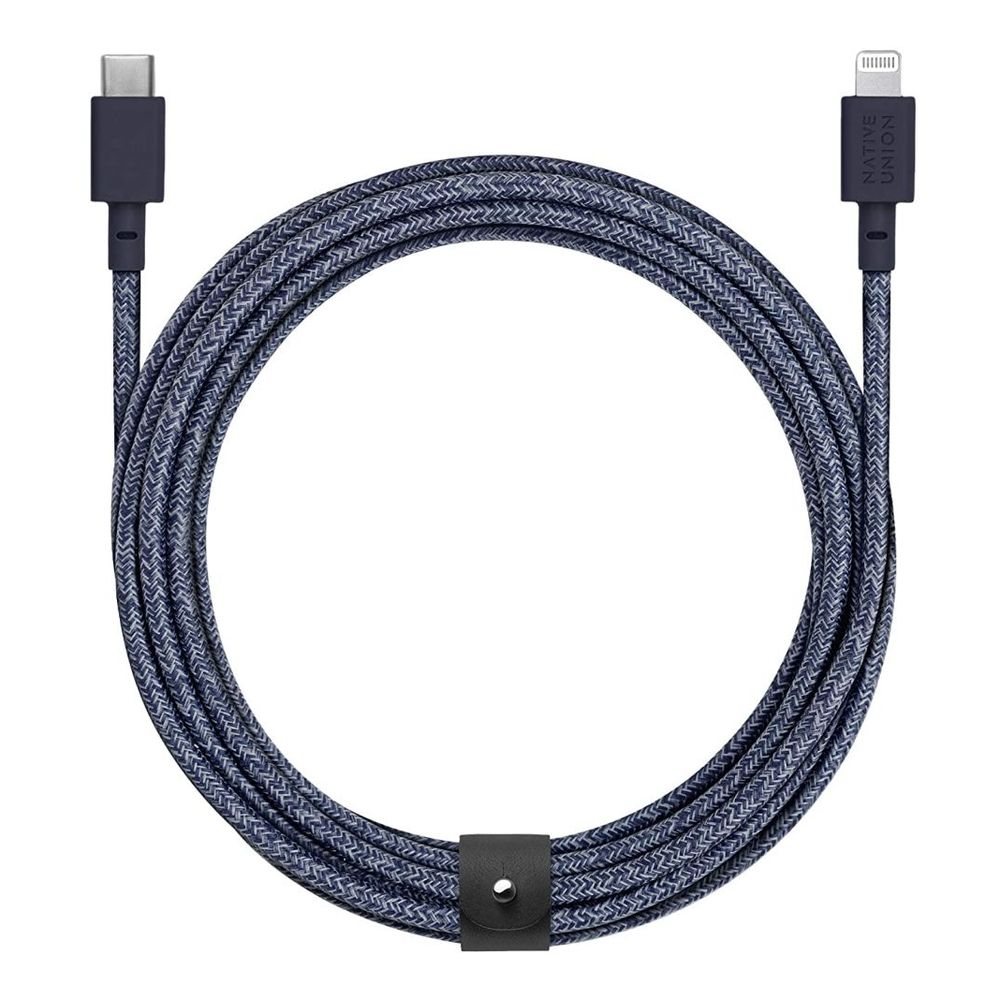 Native Union Belt USB-C to Lightning Charging Cable 3M Indigo