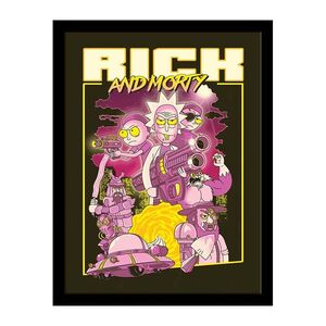 Pyramid International Rick & Morty 80s Action Movie (Memorabilia) (30 X 40cm)