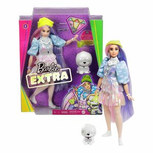 Barbie Extra In Shimmery Look with Pet Puppy