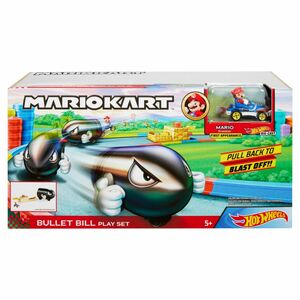 Hot Wheels Mario Kart Bullet Bill Launcher With Mario Kart Set GKY54
