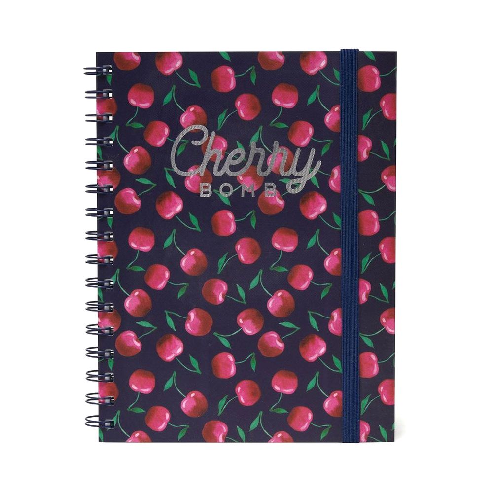 Legami Notebook With Spiral Bound Large - Cherry Bomb