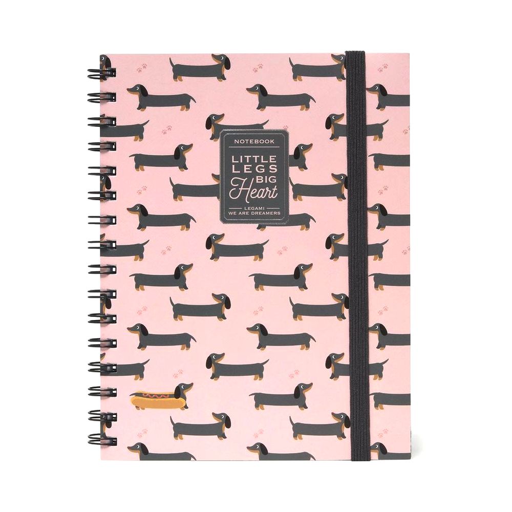Legami Notebook With Spiral Bound Large - Puppies
