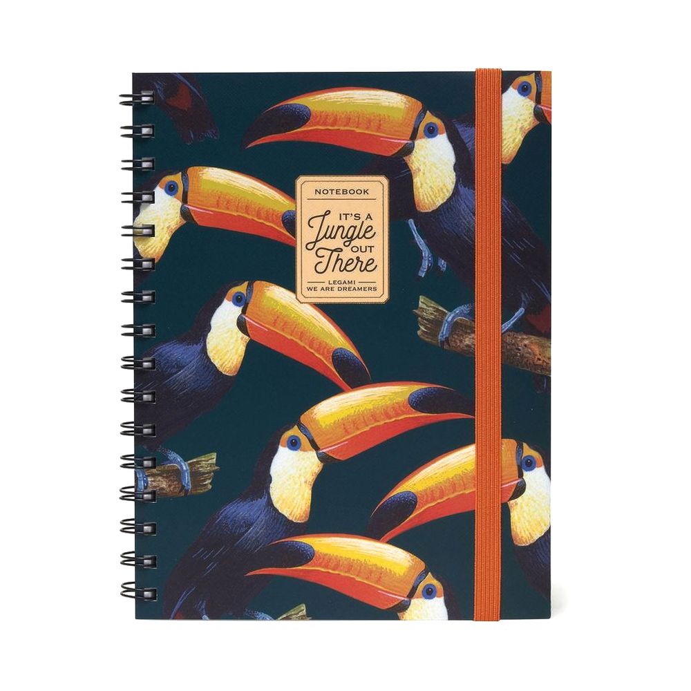 Legami Notebook With Spiral Bound Large - Toucans