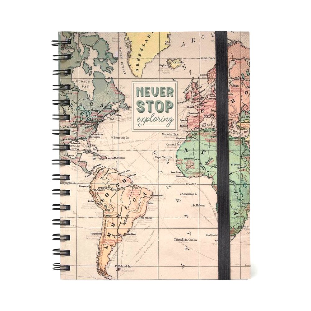 Legami Notebook With Spiral Bound Large - Travel