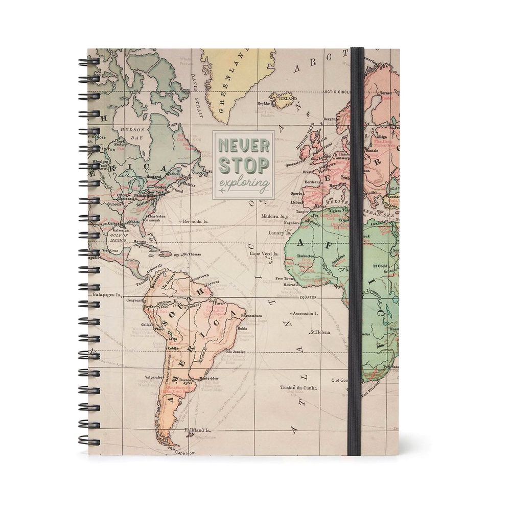 Legami Trio - 3 In 1 Notebook With Spiral - A4 - Travel