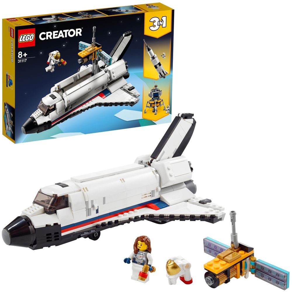 LEGO Creator 3in1 Space Shuttle Adventure Set 31117